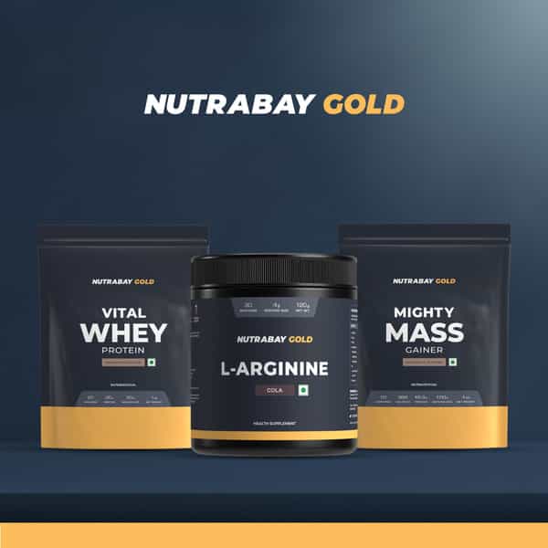 Nutrabay Gold L-Arginine Supplement Powder - 120G | Cola Flavor | Pre Workout Amino Acid