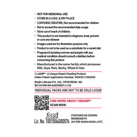 Muscleblaze Micronised Creatine Monohydrate Creamp Powder | Candy Rush | 7 Sachets (4G Each)