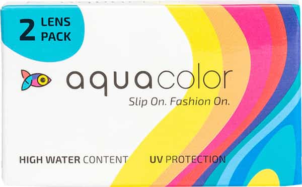 Aquacolor Tricky Turquoise Monthly Disposable Color Lenses (2 Lens Box/Plano)(0)