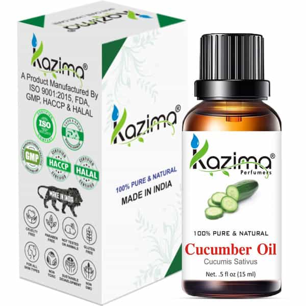 Kazima Cucumber Seed Essential Oil (15Ml) Pure Natural For Skin Care & Hair Treatment (15 Ml)