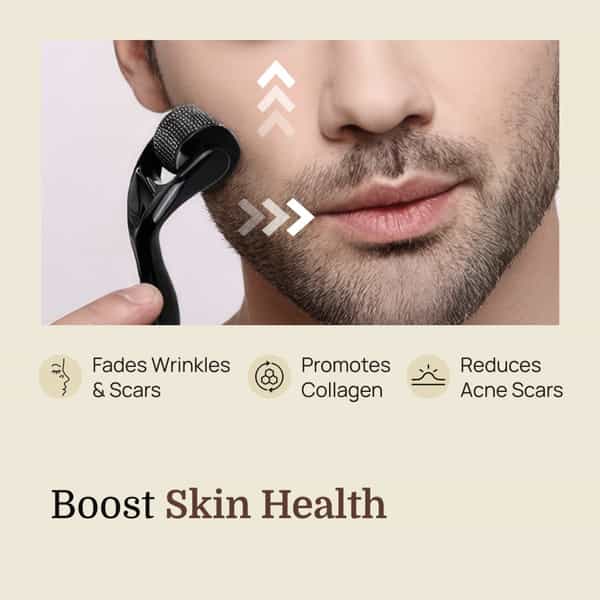 Formen Derma Roller For Hair Growth | 540 (0.5 Mm) Titanium Micro-Needles | Growth Activator (1 Pc)