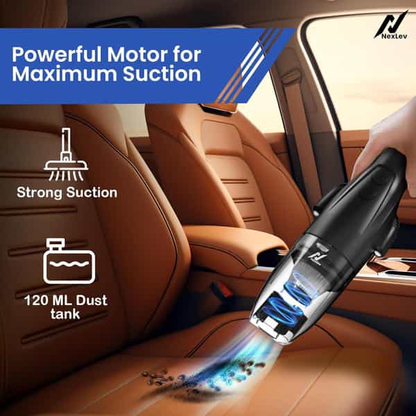 Nexlev Cordless Electric Car Vacuum Cleaner Vacusafe Vc-03