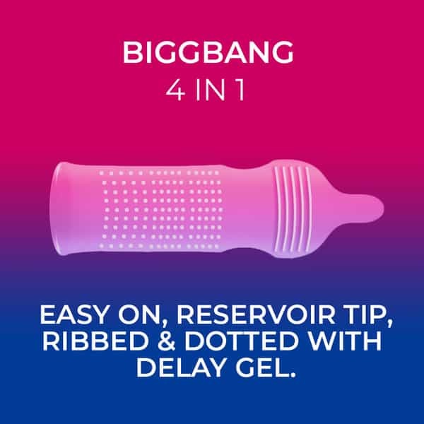 Nottyboy 4-In-1 - Climax Delay Ribbed Dotted Contoured Condoms 3