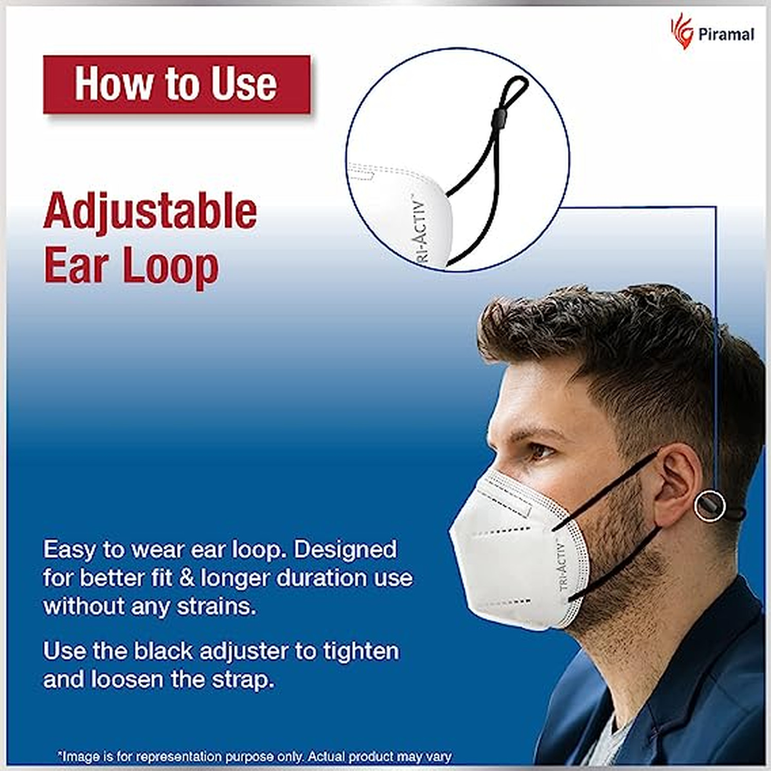 Tri-Activ 5 Layer Protective Face Masks/Tested As Per N95 Standard | Pack Of 10