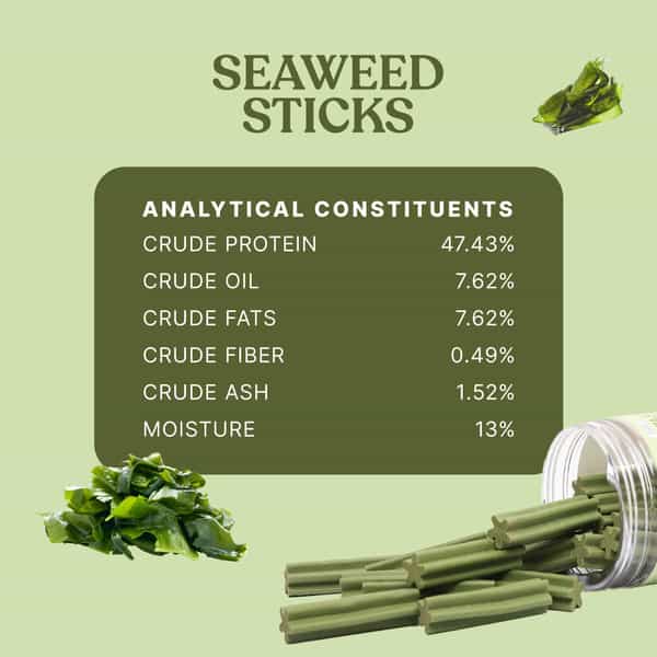 Snackers Seaweed Sticks Twist Sticks Dog Treats | 200 G
