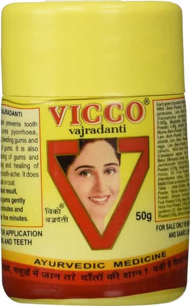 Vicco Vajradanti Ayurvedic Powder - 50 Gm