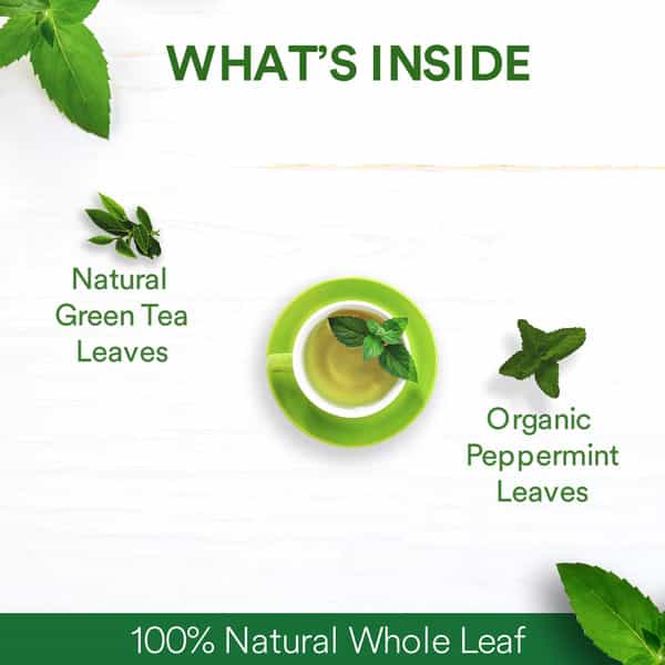 The Tea Ark Mint Green Tea (50G) Tin Loose Leaves (25 Servings)