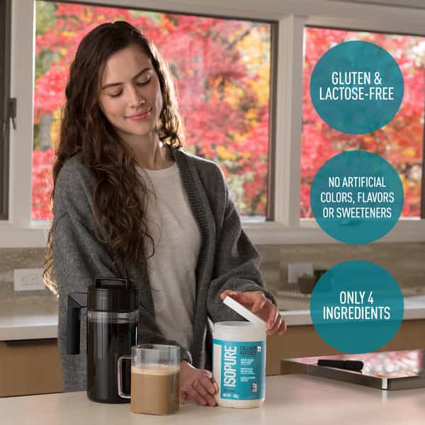Isopure Collagen Peptides | Unflavored | With Biotin & Vit E (100% Rda) - 12G/Serve | 250G
