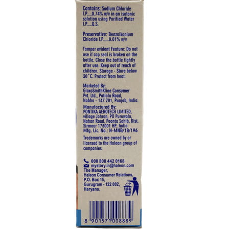 Otrivin Saline Bottle Of 10ml Nasal Spray