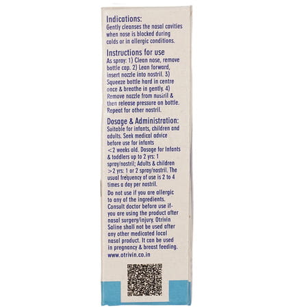 Otrivin Saline Bottle Of 10ml Nasal Spray