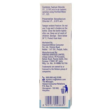 Otrivin Saline Bottle Of 10ml Nasal Spray