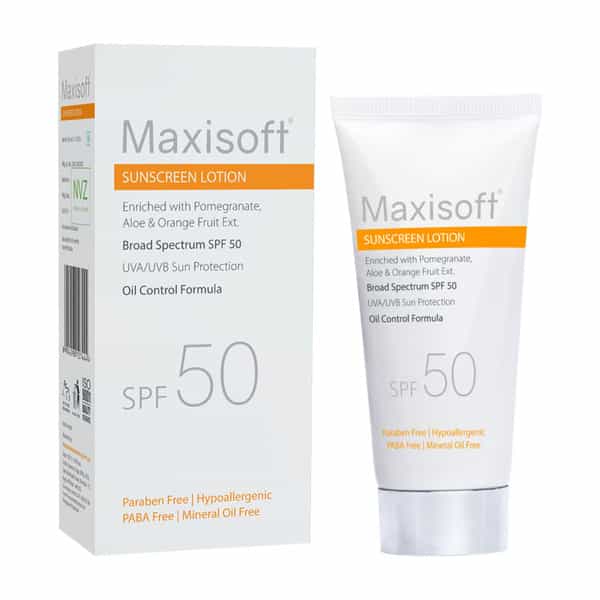 Maxisoft Sunscreen Lotion Spf 50 | Oil Control Formula | 50 Ml