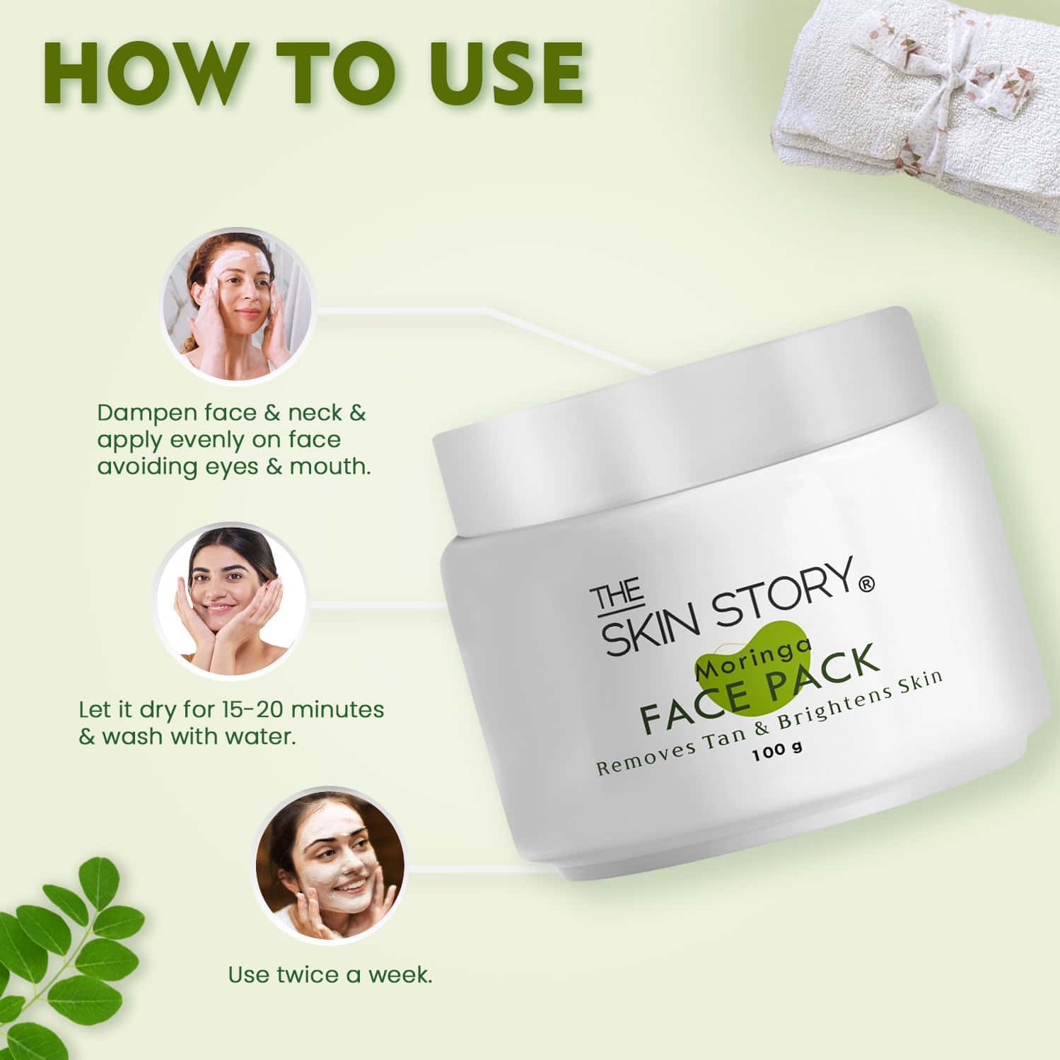 Buy THE SKIN STORY MORINGA FACE PACK, 100G Online & Get Upto 60 OFF at