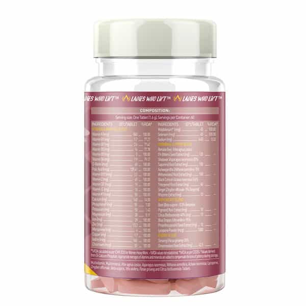 Muscleblaze Strongher Women Multivitamin (60 Tablets) | Multivitamin For Women
