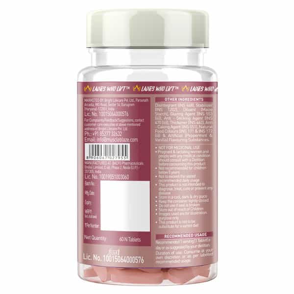 Muscleblaze Strongher Women Multivitamin (60 Tablets) | Multivitamin For Women