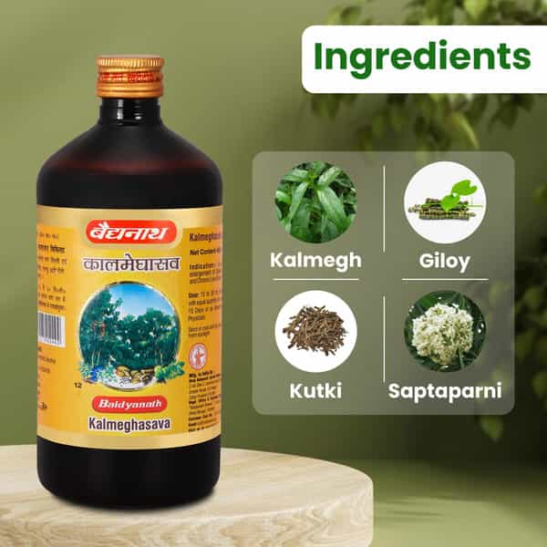 Baidyanath Ayurved Kalmeghasav 450Ml | Liver & Digestive Wellness Tonic