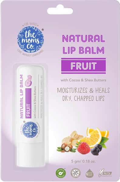 The Moms Co. Natural Fruit Lip Balm 5Gm
