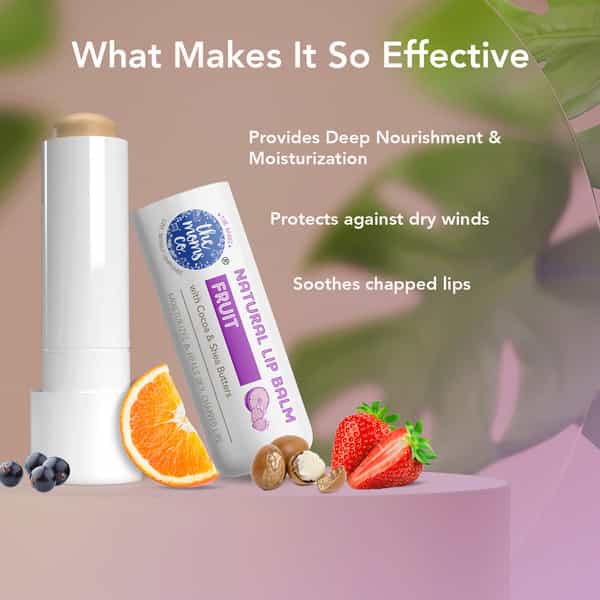 The Moms Co. Natural Fruit Lip Balm 5Gm