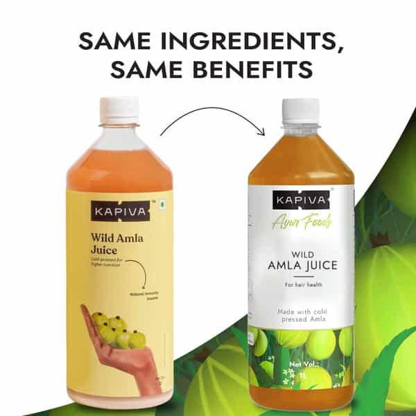 Kapiva Wild Amla Juice (2L)|Cold-Pressed Amlas From Pratapgarh|Helps Detox - Super Saver Pack Of 2