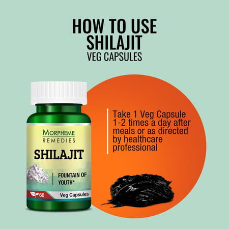 Morpheme Remedies Shilajit 500 Mg - 60 Veg Capsules