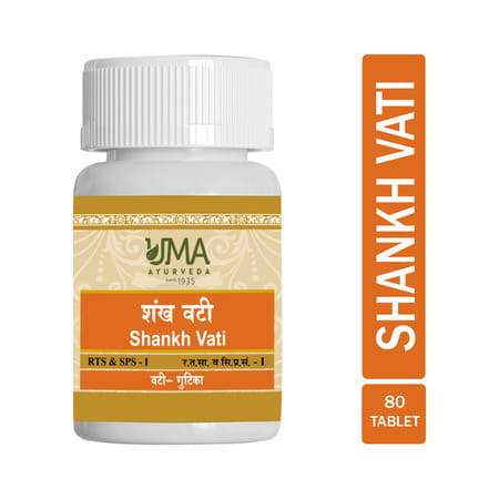 Uma Ayurveda Shankha Vati Ayurvedic Tablets 80 Tab