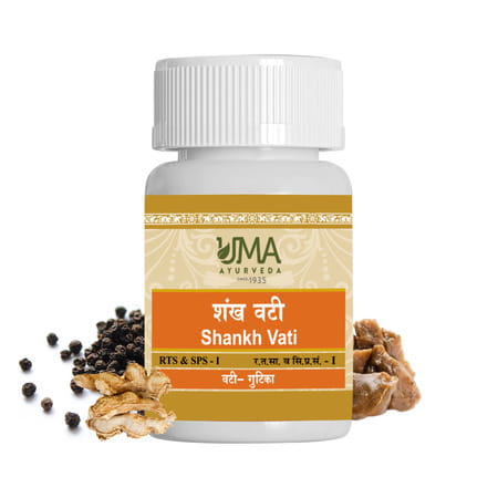 Uma Ayurveda Shankha Vati Ayurvedic Tablets 80 Tab