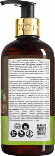 Wow Skin Science Apple Cider Vinegar Shampoo 300 Ml