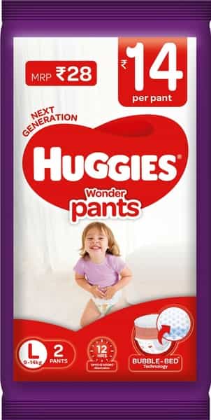 Huggies Wonder Pants Diapers Large Size - 2 Count
