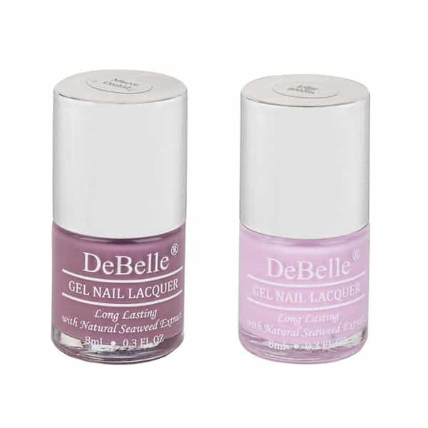 Debelle Gel Nail Polish Gift Set Of 2 Mauve Orchid | Lilac Bloom - 16Ml(8Ml Each)