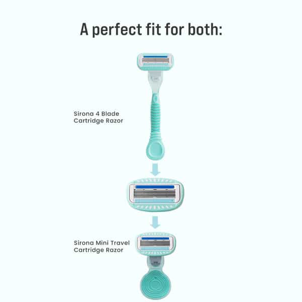 Sirona 5 Blades & 4 Blade Razor Cartridge - 2 Pcs