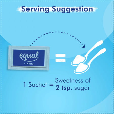Equal Classic Zero Calorie Sweetener Sugar Free Calorie Control 50 Sachets Pack Of 5