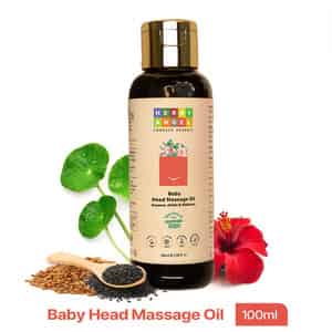 Herby Angel Baby Head Massage Oil With Sesame | Methi & Hibiscus For Hair Growth - 100ml