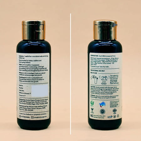 Herby Angel Baby Head Massage Oil With Sesame | Methi & Hibiscus For Hair Growth - 100ml