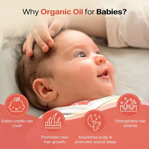 Herby Angel Baby Head Massage Oil With Sesame | Methi & Hibiscus For Hair Growth - 100Ml