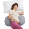 Momcozy Maternity Accessory Portable Maternity Pillow - White