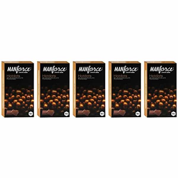 Manforce Condoms Combo Pack (Litchi And Orange Flavoured) 10 Pcs X Pack Of 5