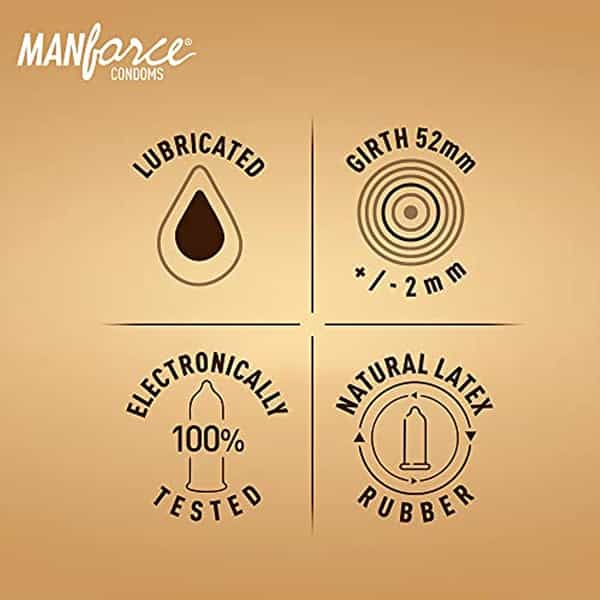Manforce Condoms Combo Pack (Litchi And Orange Flavoured) 10 Pcs X Pack Of 5