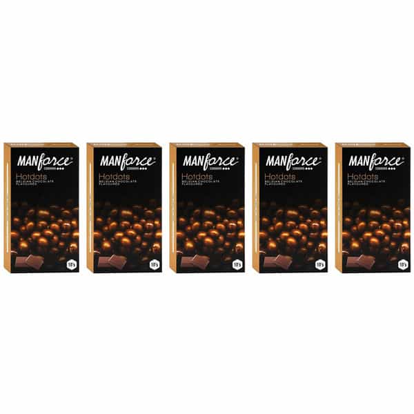Manforce Condoms Combo Pack (Litchi And Orange Flavoured) 10 Pcs X Pack Of 5