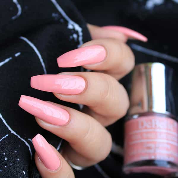 Debelle Gel Nail Lacquer Apricot Dew Pastel Pink Nail Polish-8Ml