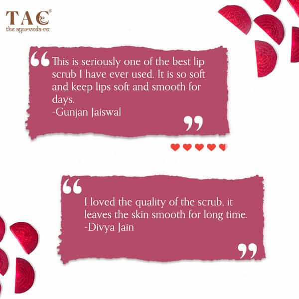 Tac - The Ayurveda Co. Beetroot Lip Scrub - 20 Gm