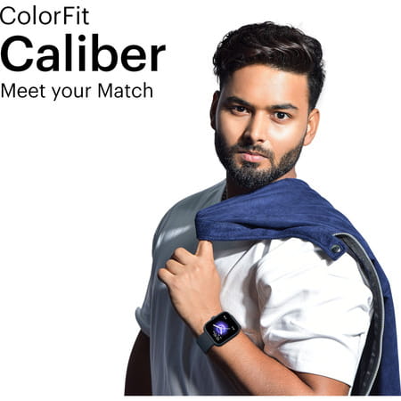 Noise Colorfit Caliber Smartwatch (Metal Black)