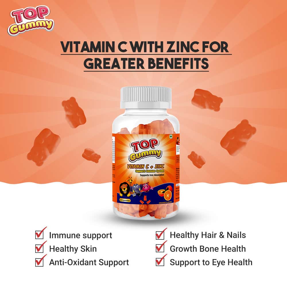 Buy Top Gummy Immunity Booster Gummies (Vitamin C Zinc) Bottle Of 30 Online & Get Upto 60% OFF 