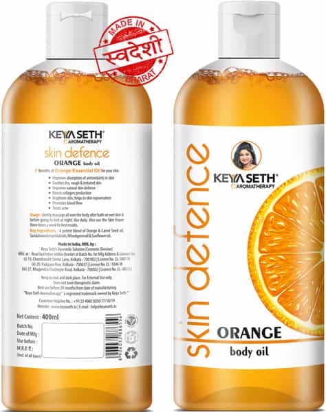 Keya Seth Aromatherapy Skin Defence Orange Body Oil- 400Ml