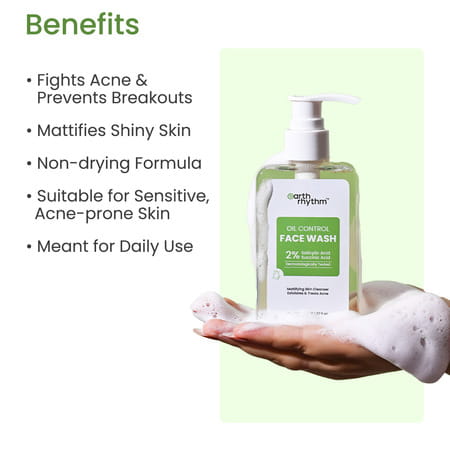 Earth Rhythm Oil Control Face Wash - 150 Ml