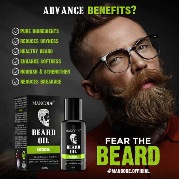 Mancode Patchouli Beard Oil | 60Ml
