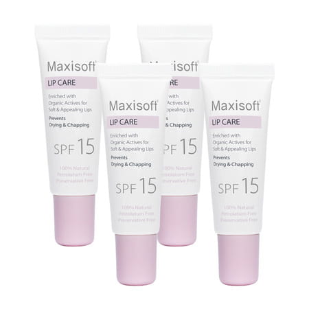 Maxisoft Lip Care Spf 15 | Drying & Chapping | 10 Gm | Pack Of 4