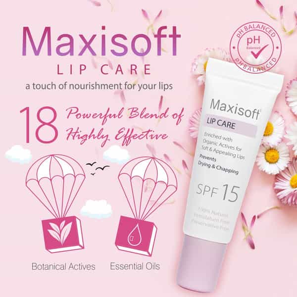 Maxisoft Lip Care Spf 15 | Drying & Chapping | 10 Gm | Pack Of 4