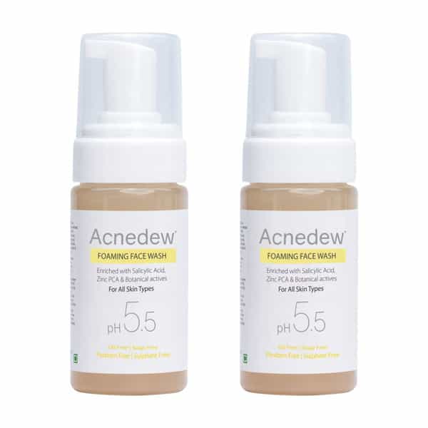 Acnedew Antiacne & Antipimple Foaming Face Wash 100 Ml | Salicylic Acid (Pack Of 2)
