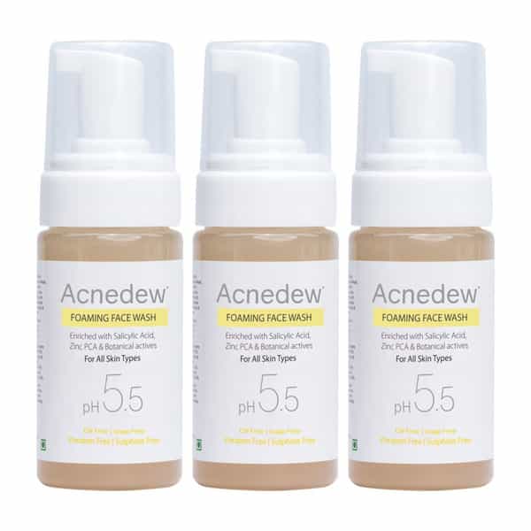 Acnedew Antiacne & Antipimple Foaming Face Wash 100 Ml | Salicylic Acid (Pack Of 2)
