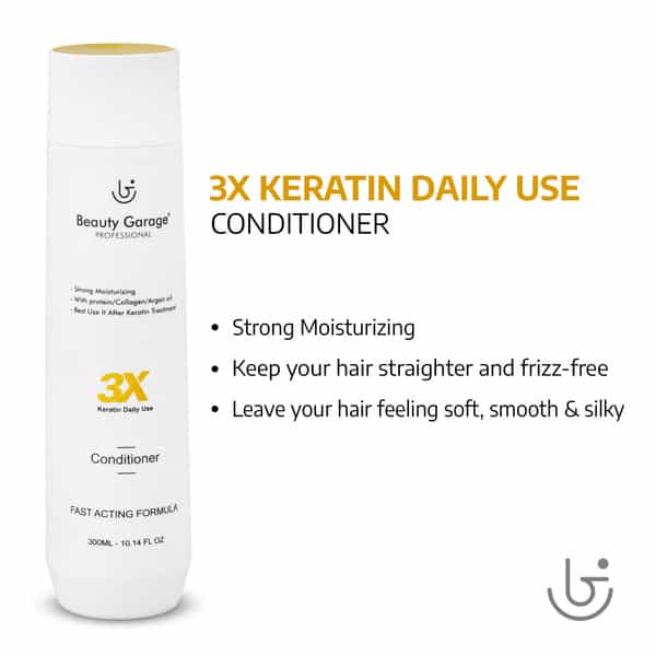 Beauty Garage 3X Keratin Daily Use Conditioner 300Ml